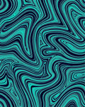 Aqua Teal Swirl Marble Rug