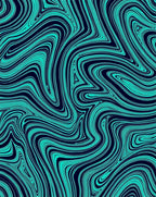Aqua Teal Swirl Marble Rug