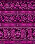 Bold Pink Tribal Geometric Stripes Rug