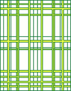 Bold Green Yellow Grid Rug