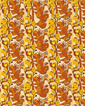Warm Ochre Autumn Foliage Rug