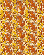 Warm Ochre Autumn Foliage Rug