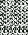 Black White Abstract Reciprocal Arrangement Rug