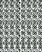 Black White Abstract Reciprocal Arrangement Rug
