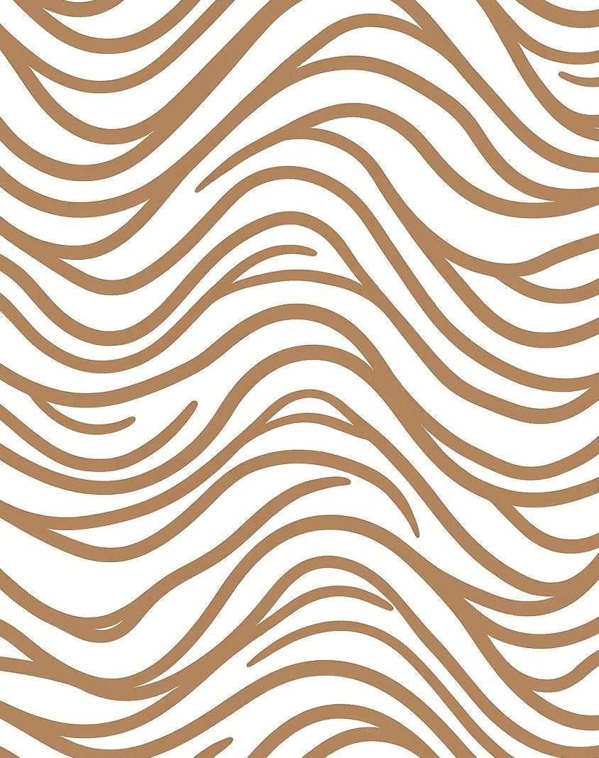 Bronze Wave Abstract Rug