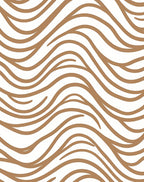 Bronze Wave Abstract Rug