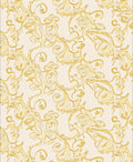 Golden Baroque Swirl Flourish Rug