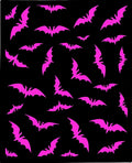 Hot Pink Flying Bats Scatter Rug