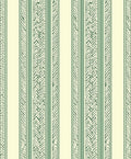 Green Striped Chevron Cream Accent Rug