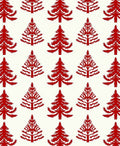 Crimson Evergreen Repeat Arrangement Rug