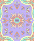 Pastel Floral Medallion Arrangement Rug