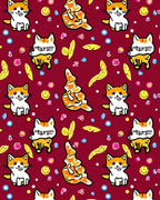 Whimsical Orange Cat Smiley Face Rug