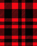Crimson Black Lumberjack Check Rug