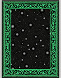 Neon Black Starburst Mandala Rug