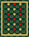 Autumn Red Yellow Starburst Collection Rug