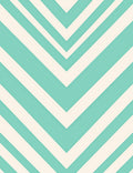 Aqua Ivory Chevron Stripes Rug
