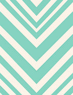 Aqua Ivory Chevron Stripes Rug
