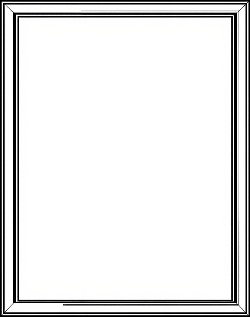 Classic Black Double Striped Border Rug