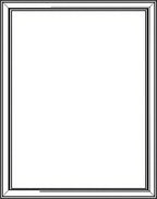 Classic Black Double Striped Border Rug