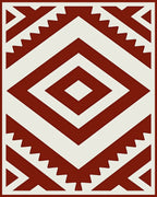 Crimson Diamond Navajo Geometric Rug