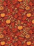 Autumn Harvest Pumpkin Floral Swirls Rug