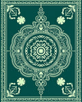 Teal Blooming Mandala Medallion Rug
