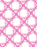 Pink And White Abstract Cloud Rug