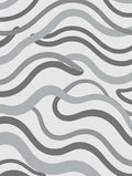 Gray Swirl Ribbon Abstract Rug