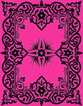 Black Ornate Floral Medallion Rug