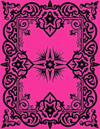Black Ornate Floral Medallion Rug