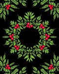 Vibrant Cherry Blossom Wreath Rug