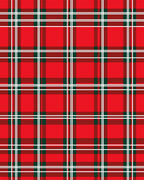 Classic Red Tartan Check Rug