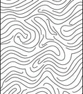 Black and White Wavy Lines Rug