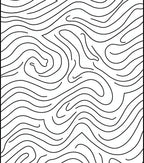 Black and White Wavy Lines Rug