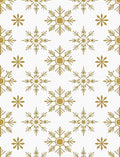 Golden Snowflake Winter Radiance Rug