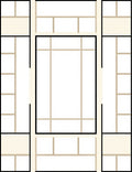 Modern Beige Geometric Block Rug