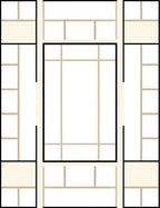 Modern Beige Geometric Block Rug