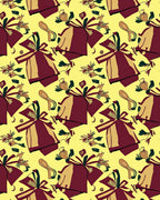 Crimson Golden Gift Wrapped Collection Rug