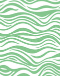 Fresh Green Wavy Stripes Rug