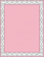 Pink Floral Medallion Border Rug