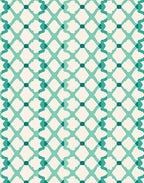 Seafoam Diamond Lattice Texture Rug
