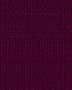 Hot Pink Textured Hexagon Surface Rug