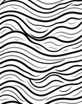 Monochrome Abstract Wave Harmony Rug