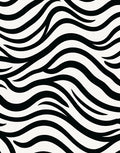 Artistic Black Cream Animal Impasto Rug