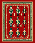Green Red Soldier Nutcracker Collection Rug