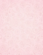 Pink Swirling Roseline Scroll Rug