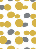 Abstract Ochre Gray Pebble Medley Rug