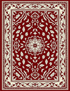 Ornate Cherry Blossom Medallion Rug