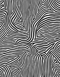 Monochromatic Organic Flowing Stripe Rug