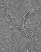 Monochromatic Organic Flowing Stripe Rug